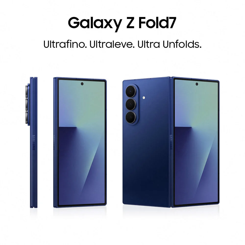 Imagem 5 de 5 do produto Celular Samsung Galaxy Z Fold7 512gb, 12gb Ram, Tela 8.0” + 6.5”, Câmera Traseira 200+12+10mp, Frontal 10+10mp Azul - 512 Gb - #799ca5