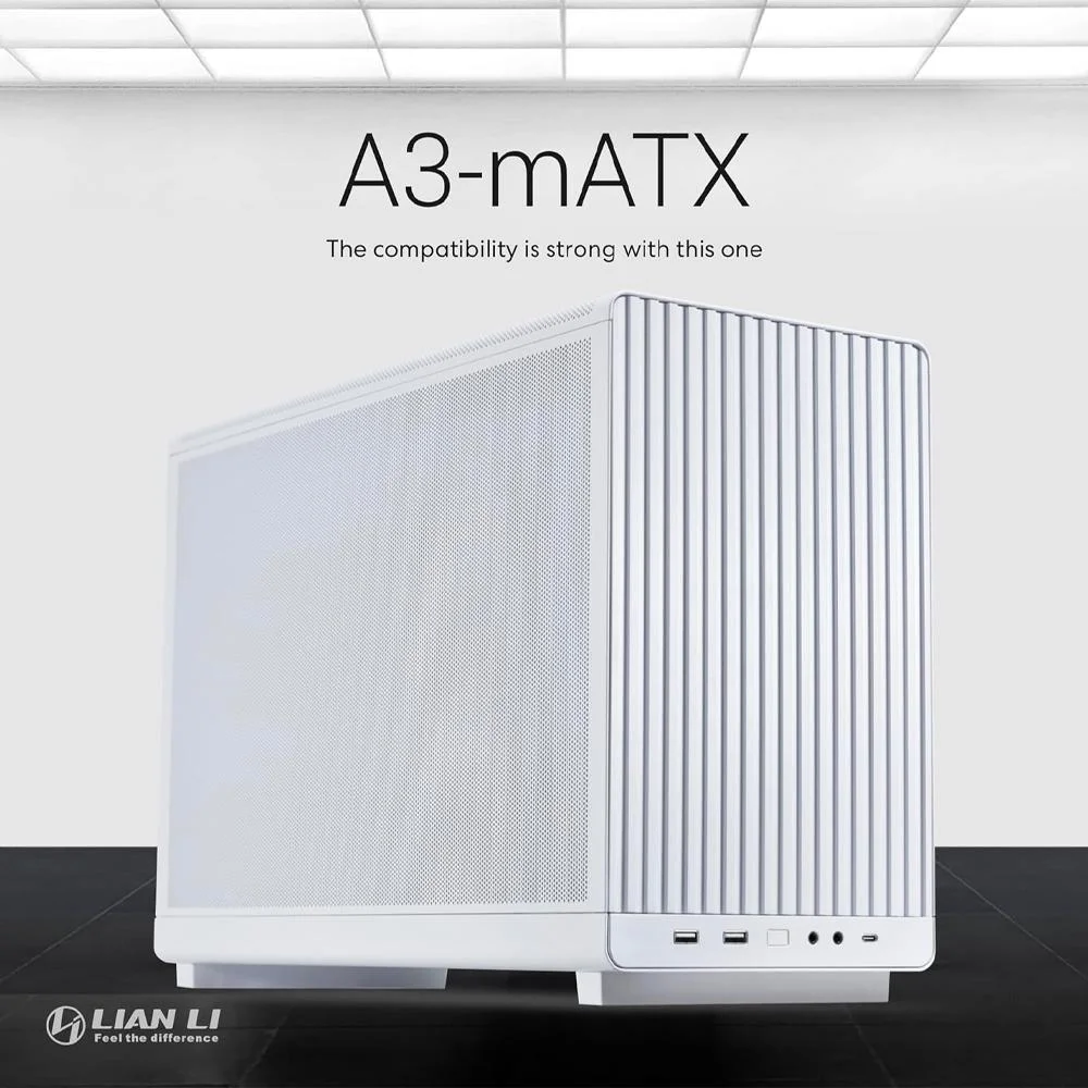 Imagem 4 de 5 do produto Gabinete Gamer Lian Li A3 Micro Atx Branco A3-matx