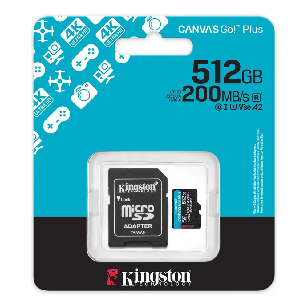 Cartao De Memória 512gb Canvas Go Plus Micro Sd 200mb/s Azul