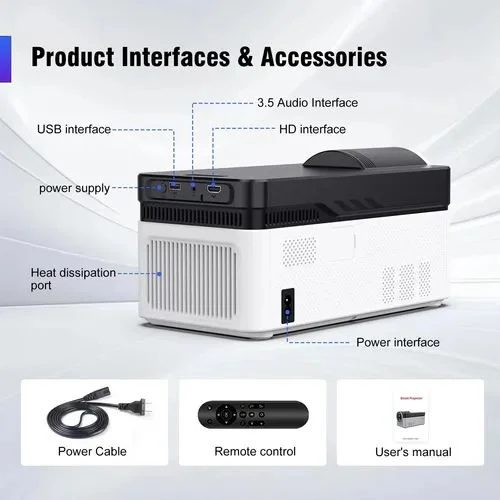 Projetor Magcubic Hy450 Fullhd 8k 900 Ansi Projetor Magcubic Hy450 Fullhd 8k 900 Ansi