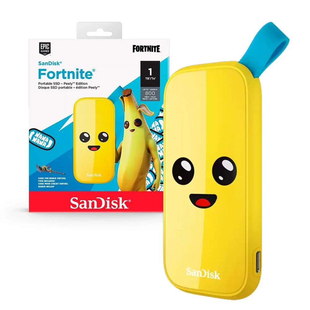 SSD Portatil Sandisk 1TB Fortnite Edition Peely