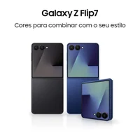 Celular Samsung Galaxy Z Flip7 5g, 512 GB, 12 GB Ram, 6.9”, Câmera Dupla 50mp, Galaxy Ai Azul 14