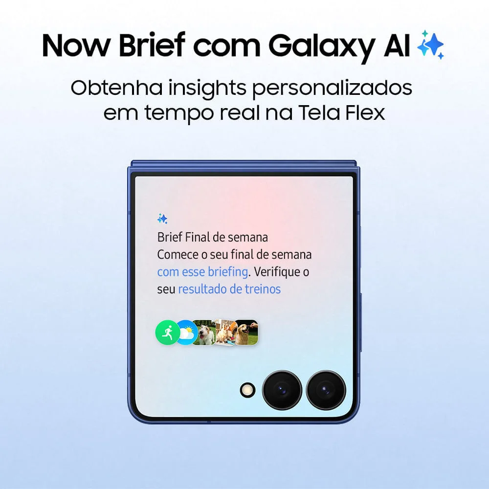 Celular Samsung Galaxy Z Flip7 5g, 512 GB, 12 GB Ram, 6.9”, Câmera Dupla 50mp, Galaxy Ai Azul 7