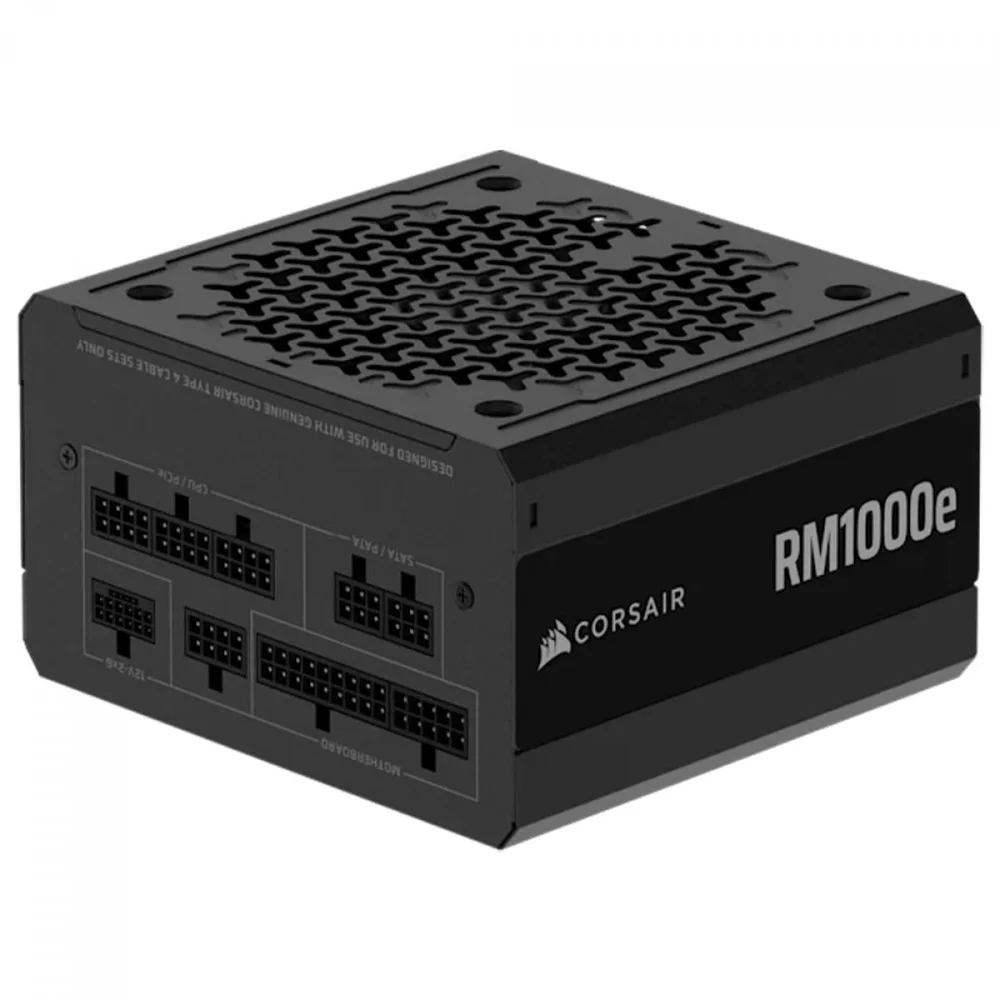 Fonte Corsair Rm1000e, 1000w, Cybenetics Gold, Full Modular, Cp-9020297-br