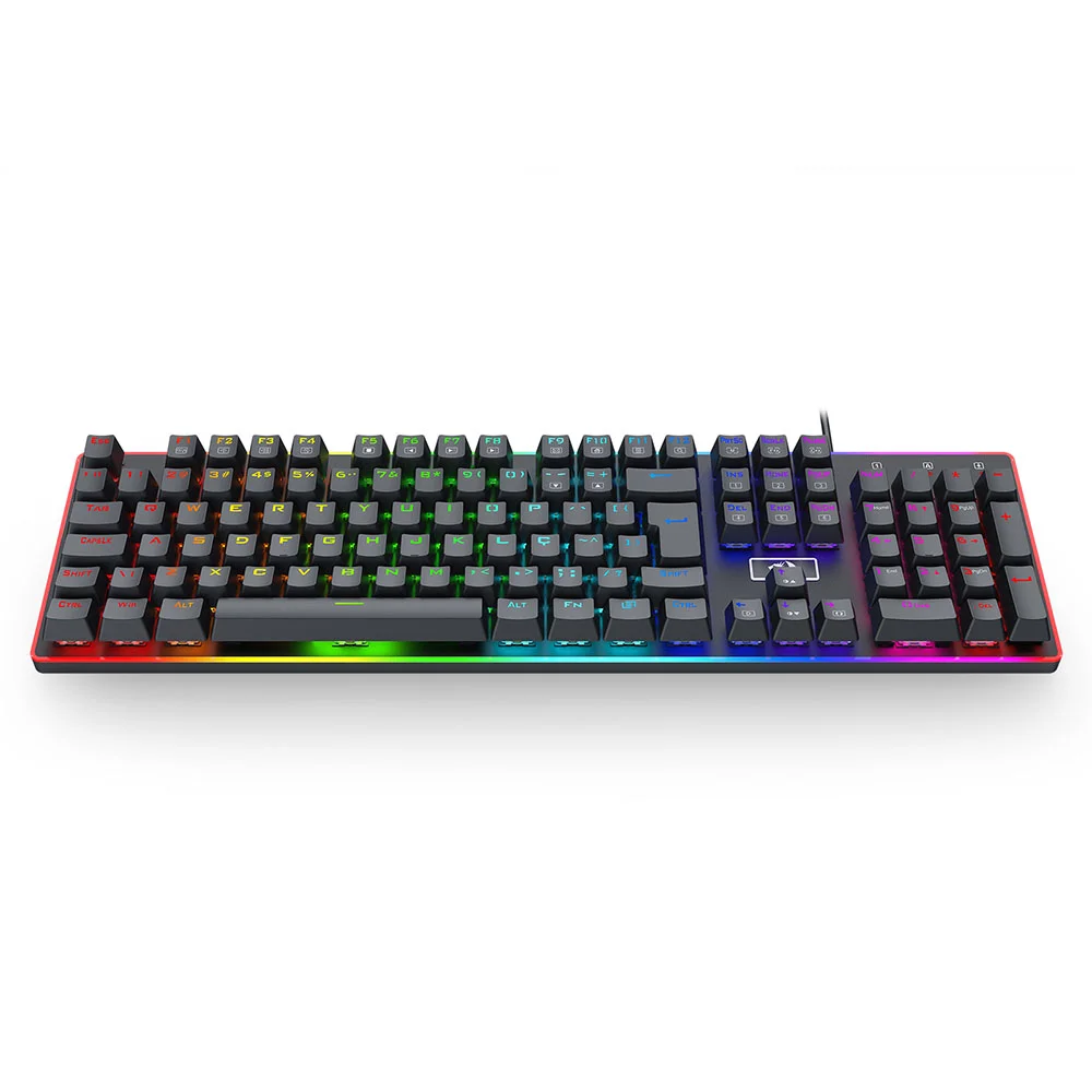Imagem 5 de 5 do produto Teclado Mecanico Gamer Ratri RGB Switch Brown Redragon K595RGB Preto