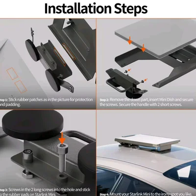 Kit de Montagem Starlink Mini Magnética para Carros e Caminhões — foto 2