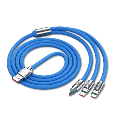 Cabo Usb 3 Em 1 Com Carregamento Rápido De 120w