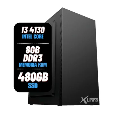 Computador I3 4130 Ddr3 8Gb Ssd 480Gb XLinne