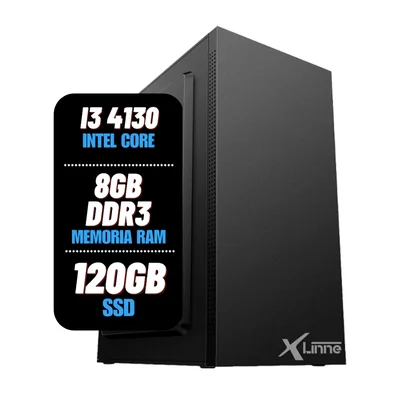 Computador I3 4130 Ddr3 8Gb Ssd 120Gb XLinne