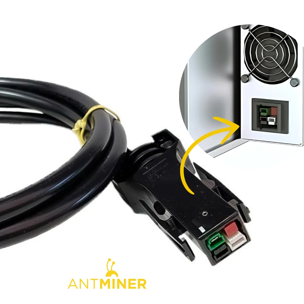 Imagem 2 de 3 do produto Cabo De Força Rabicho P13 Para Antminer S19j Xp 2 Metros