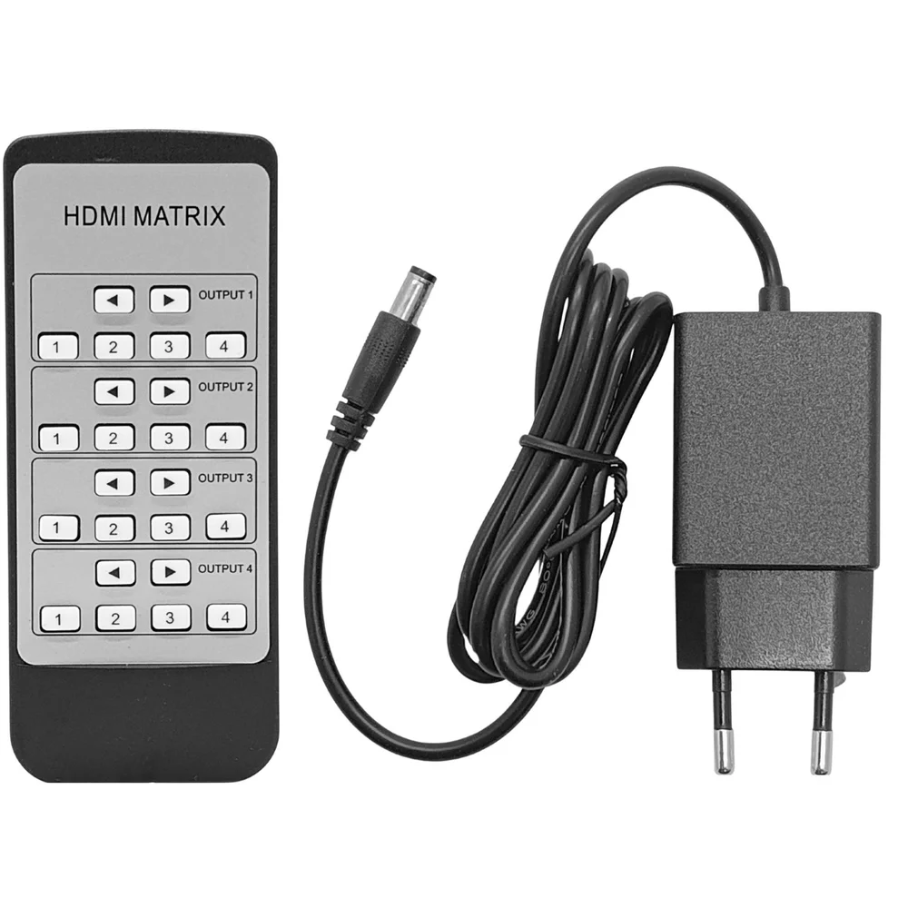 HDMI Matrix 4x4 Com Áudio 4K 30HZ Tomate MHD414