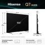Smart TV Hisense QLED 4K 100" 100Q7QG com Processador AI Dolby Vision HDR10+ Adaptative HLG Filmmaker Mode Dolby Gaming Dolby Atmos e Alexa