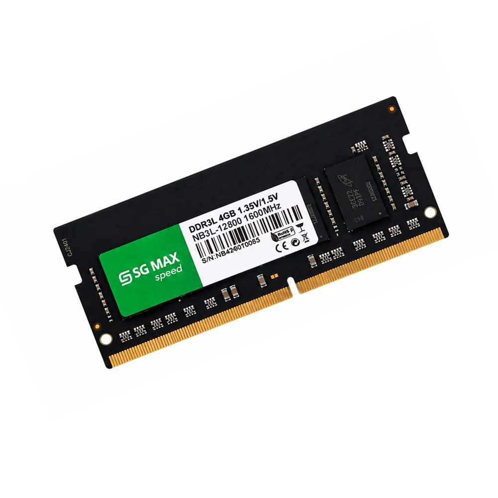 Imagem 3 de 4 do produto Memoria Notebook 4gb Ddr3L 1600 Cl 11 1.35V/1.5V SODDIM SGM4GL1600CL11NB SGMAX