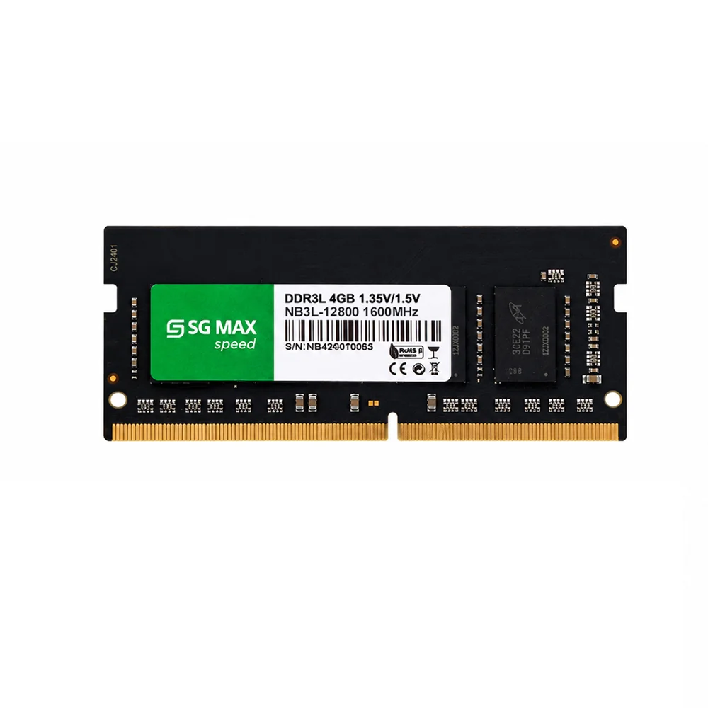 Imagem 4 de 4 do produto Memoria Notebook 4gb Ddr3L 1600 Cl 11 1.35V/1.5V SODDIM SGM4GL1600CL11NB SGMAX