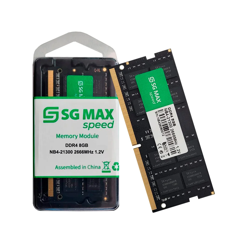 Memoria Notebook   8GB Ddr4 2666 Cl19 1.2v Soddim Sgm8gl2666cl19nb Sgmax