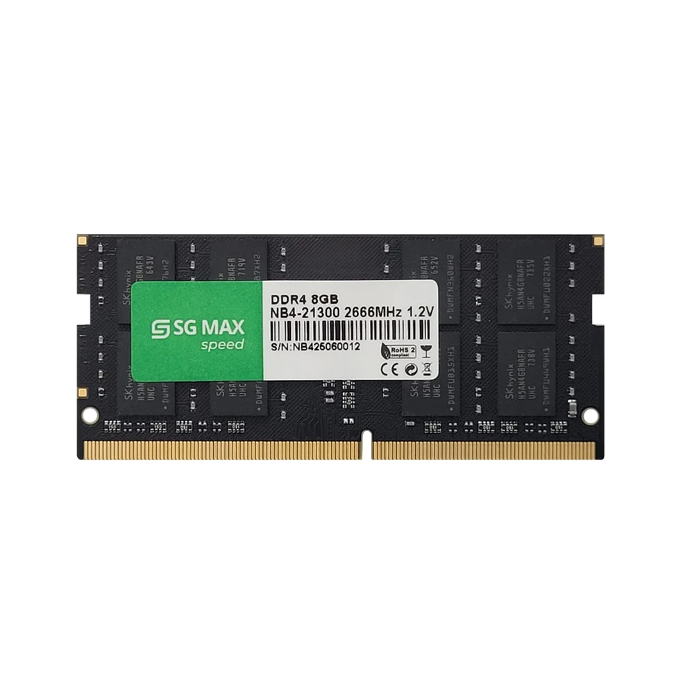 Imagem 2 de 4 do produto Memoria Notebook 8GB Ddr4 2666 Cl19 1.2v Soddim Sgm8gl2666cl19nb Sgmax
