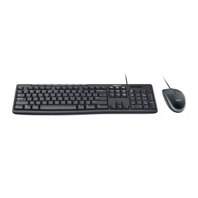 Kit Teclado e Mouse Logitech MK200 C/ Fio - 920-002718