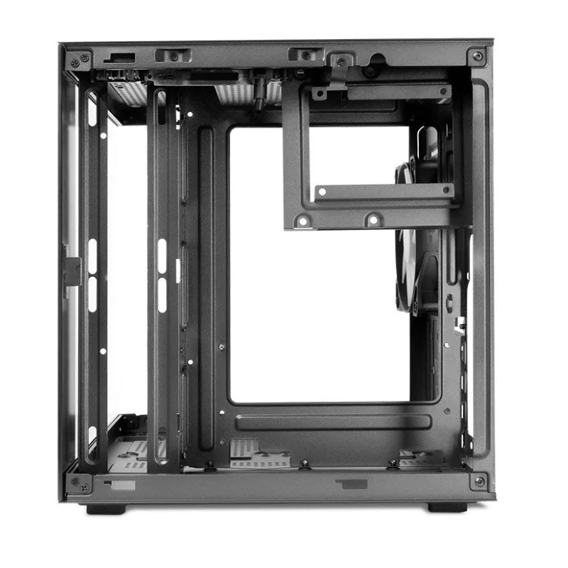 Imagem 2 de 5 do produto Gabinete Gamer Pichau Atom Mini-tower Lateral De Vidro Com 1 Fan Preto - Pg-atom-bk