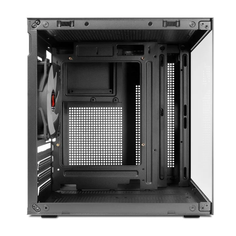 Imagem 3 de 5 do produto Gabinete Gamer Pichau Atom Mini-tower Lateral De Vidro Com 1 Fan Preto - Pg-atom-bk