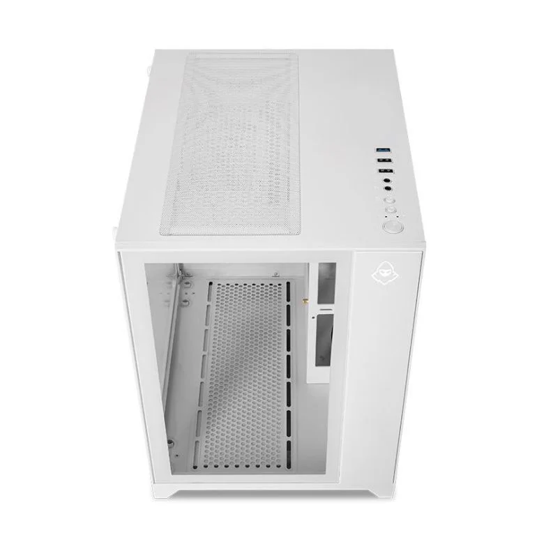 Imagem 3 de 5 do produto Gabinete Gamer Mancer Cv100 Mid-tower Lateral De Vidro Branco- Mcr-cv100-wh