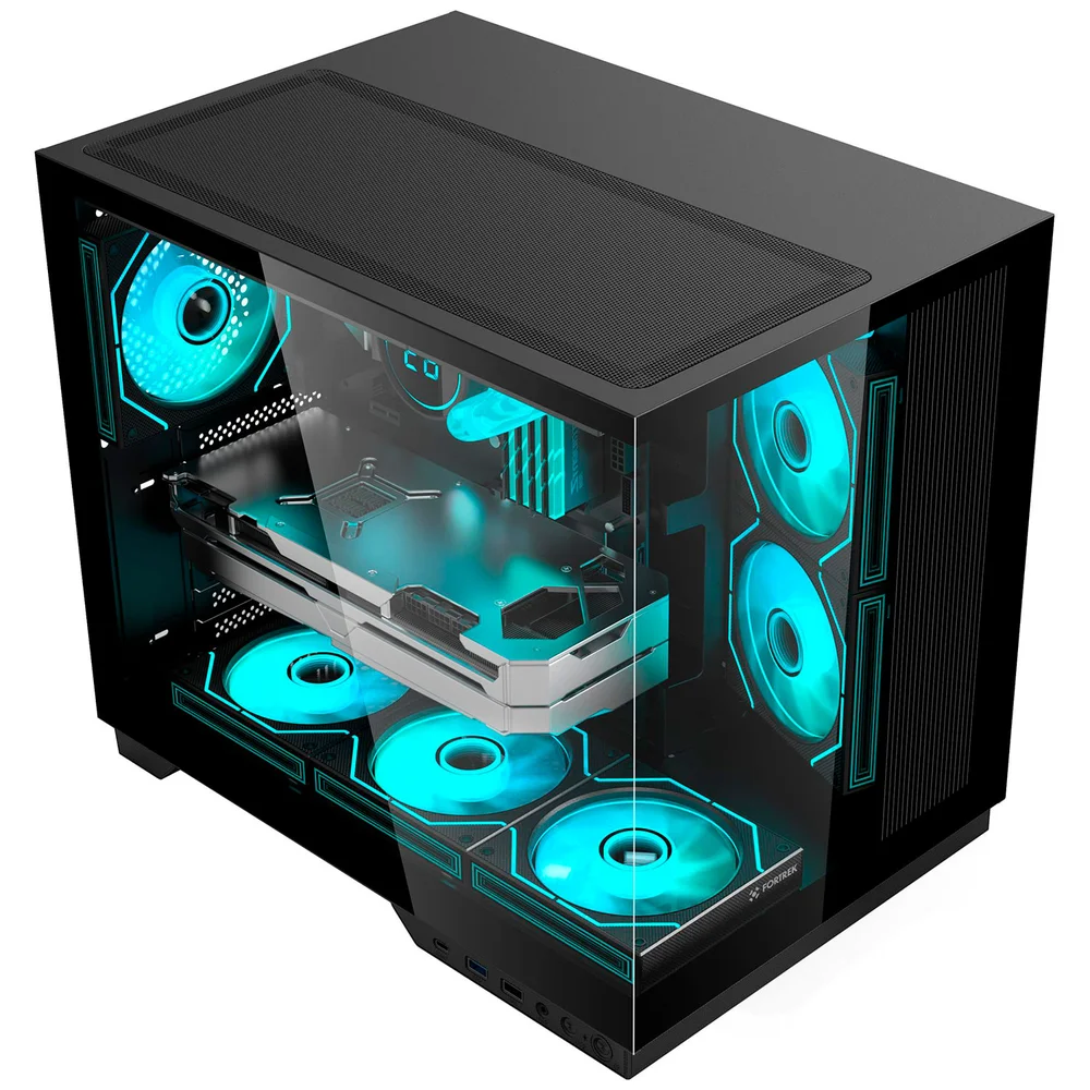 Imagem 3 de 5 do produto Gabinete Gamer Fortrek Clarity Max Preto