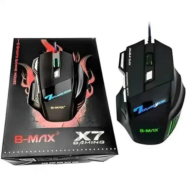 Imagem 2 de 5 do produto Mouse Gamer X7 Gaming 7 Botões Iluminação LED RGB E Sensor Óptico De 3200 Dpi