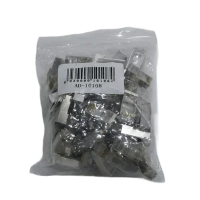 Conector Rj45 Cat6 Macho Blindado (pack Com 100un)