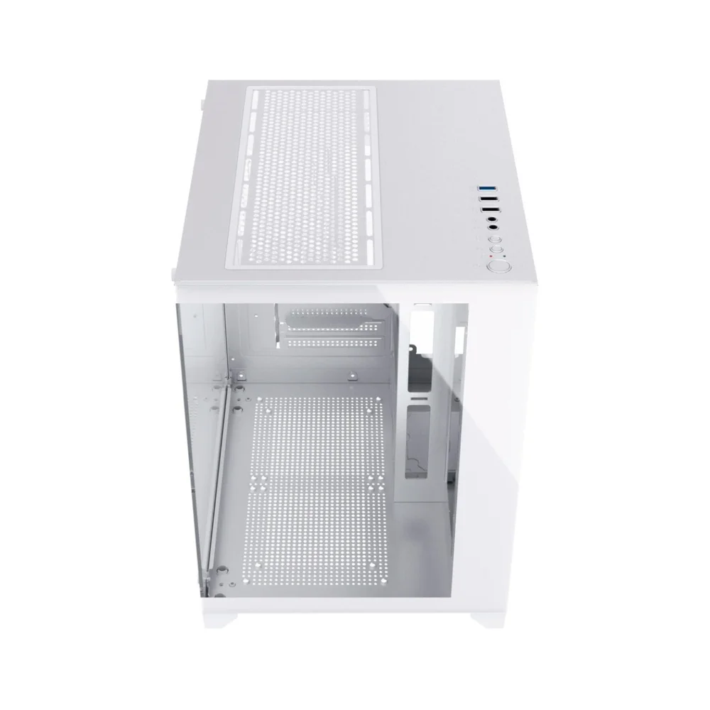 Imagem 2 de 4 do produto Gabinete Gamer Duex Aquário Dxss05w, Vidro Temperado, Sem Fans, Branco