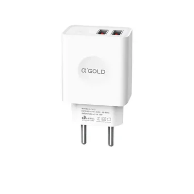Adaptador Carregador Fonte Duplo Usb Agold Ca25-4 4.1a
