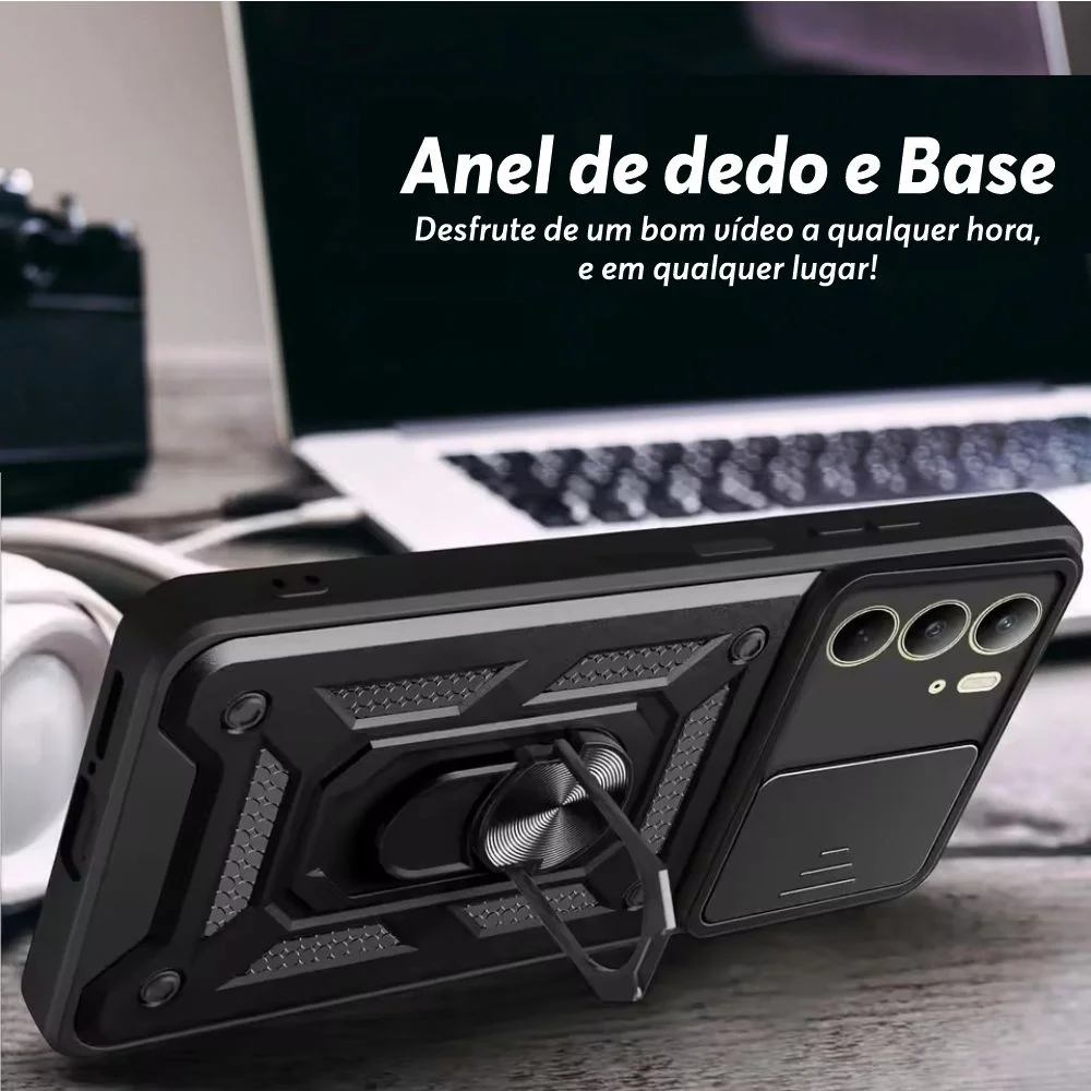 Imagem 5 de 5 do produto Capa Militar P/ Realme C75 - Capinha Case Protetora Anti Impacto Queda Armadura Resistente