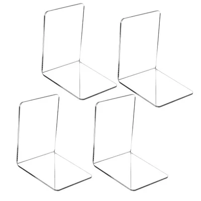 Apoio De Livros Aparador Bibliocanto Suporte Estante Rack  - Acrílico - 4 Unidades