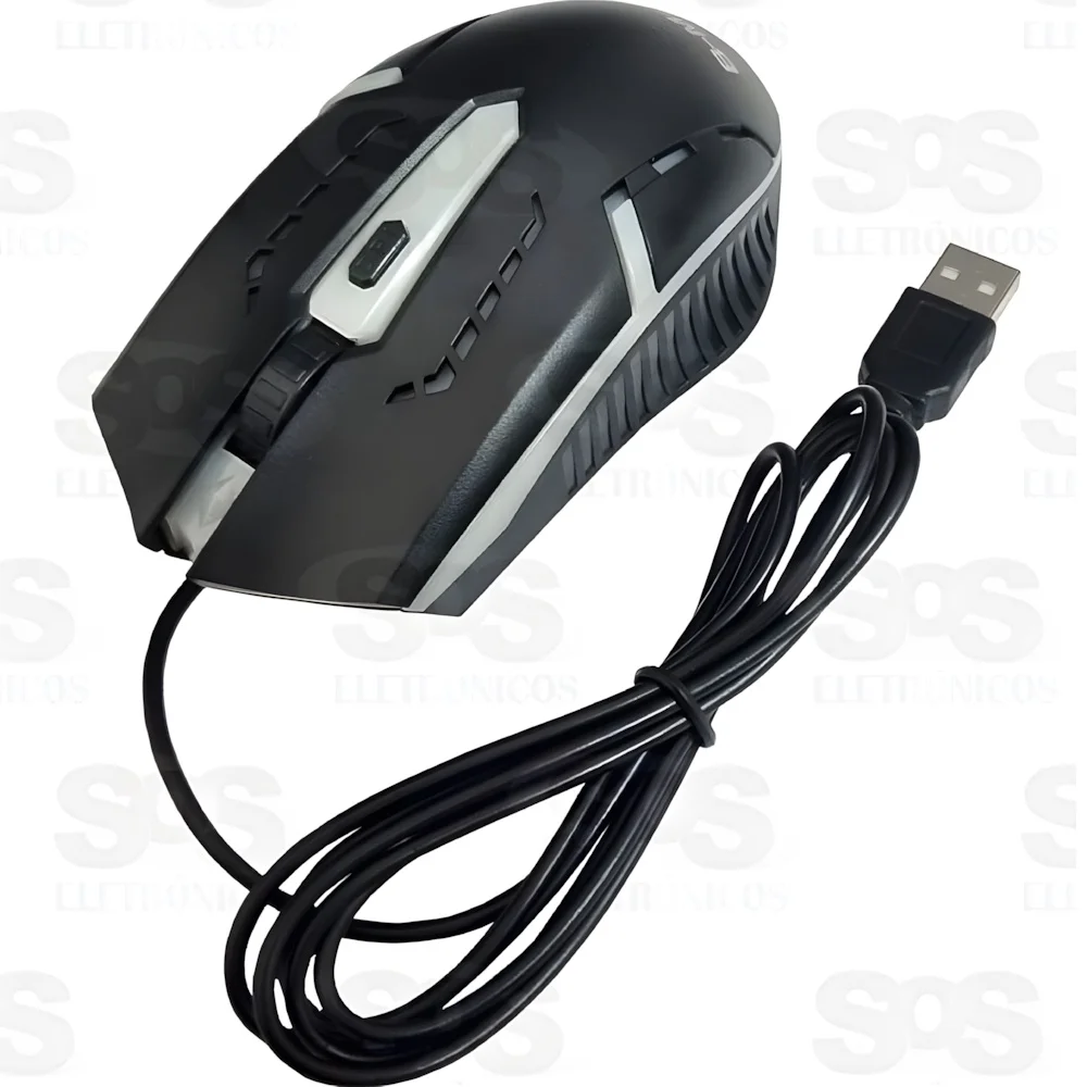 Mouse Gammer RGB LED Color Óptico 3600dpi Usb 3.0 Com Fio Mouse Gammer RGB LED Color Óptico 3600dpi Usb 3.0 Com Fio