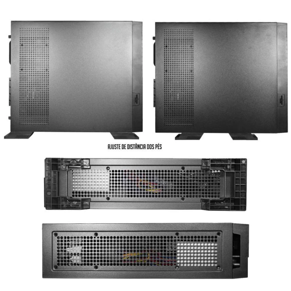 Imagem 4 de 5 do produto Gabinete Office Slim K-mex Gm-03y4 Com Fonte - Micro Atx