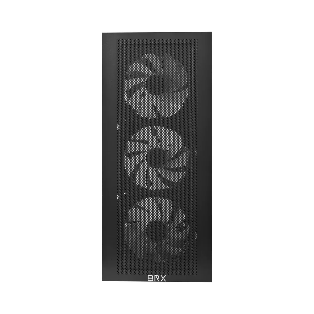 Imagem 2 de 5 do produto Gabinete Brx Ca-056 Zephyra Vidro Temperado C/3 Fans Preto