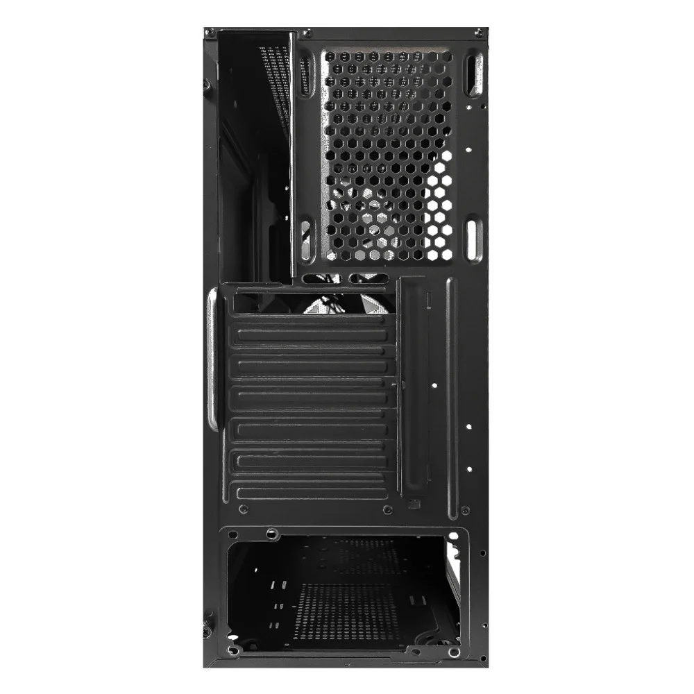 Imagem 3 de 5 do produto Gabinete Brx Ca-056 Zephyra Vidro Temperado C/3 Fans Preto
