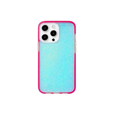 Capa Brilho Hologáfica Furta Cor Rosa Pink - Iphone 13 Pro