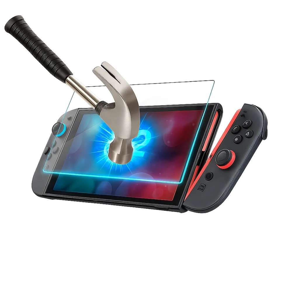 Película De Vidro Temperado Resistente Dureza 9h Hd Protetora Para Tela Nintendo Switch 2 Ns2