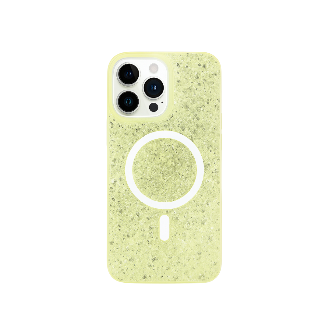 Capa Brilho Magsafe Amarelo - Iphone 13 Pro