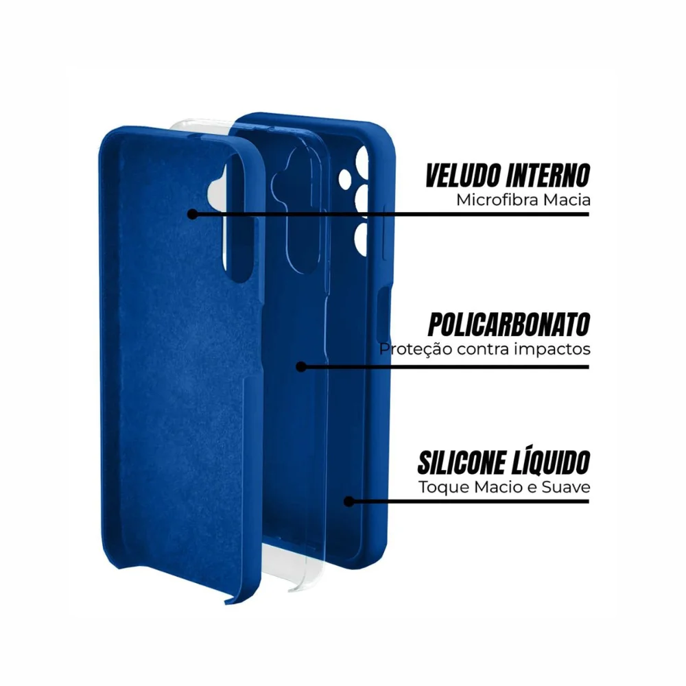 Imagem 4 de 5 do produto Capa Capinha Case Silicone Aveludada Premium Xiaomi Note 13 4g