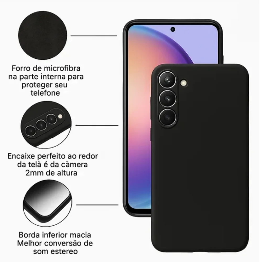 Imagem 5 de 5 do produto Capa Capinha Case Silicone Aveludada Premium Xiaomi Note 13 4g