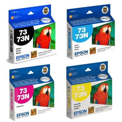 Cartucho Tinta Epson 73n T073120 Kit 4 Cores C79 Cx3900 Cx4900 Cx5900