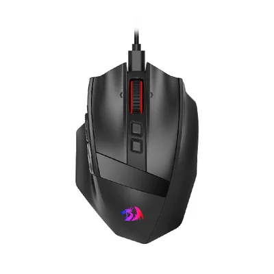 Mouse Gamer Redragon Rind 10 Botões 16000 Dpi RGB Preto