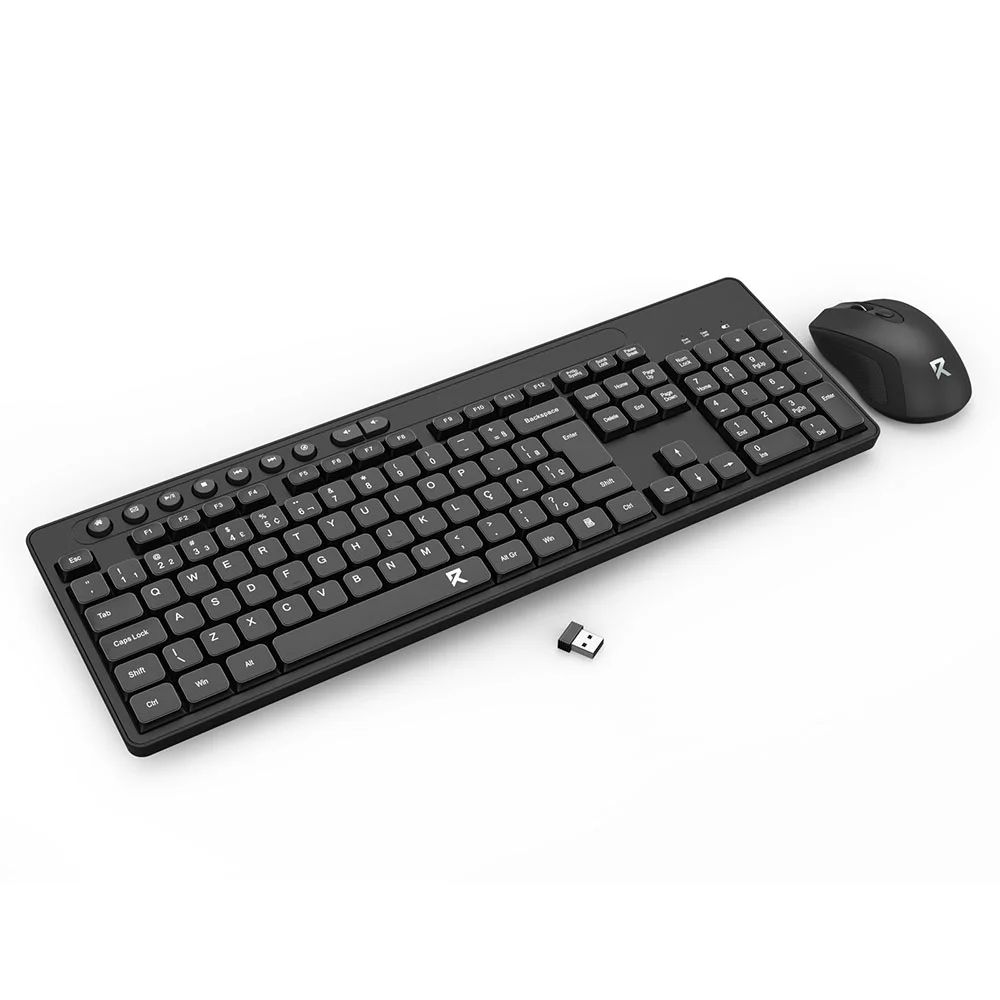 Imagem 2 de 5 do produto Teclado E Mouse Sem Fio Bs-7094 Redragon Preto