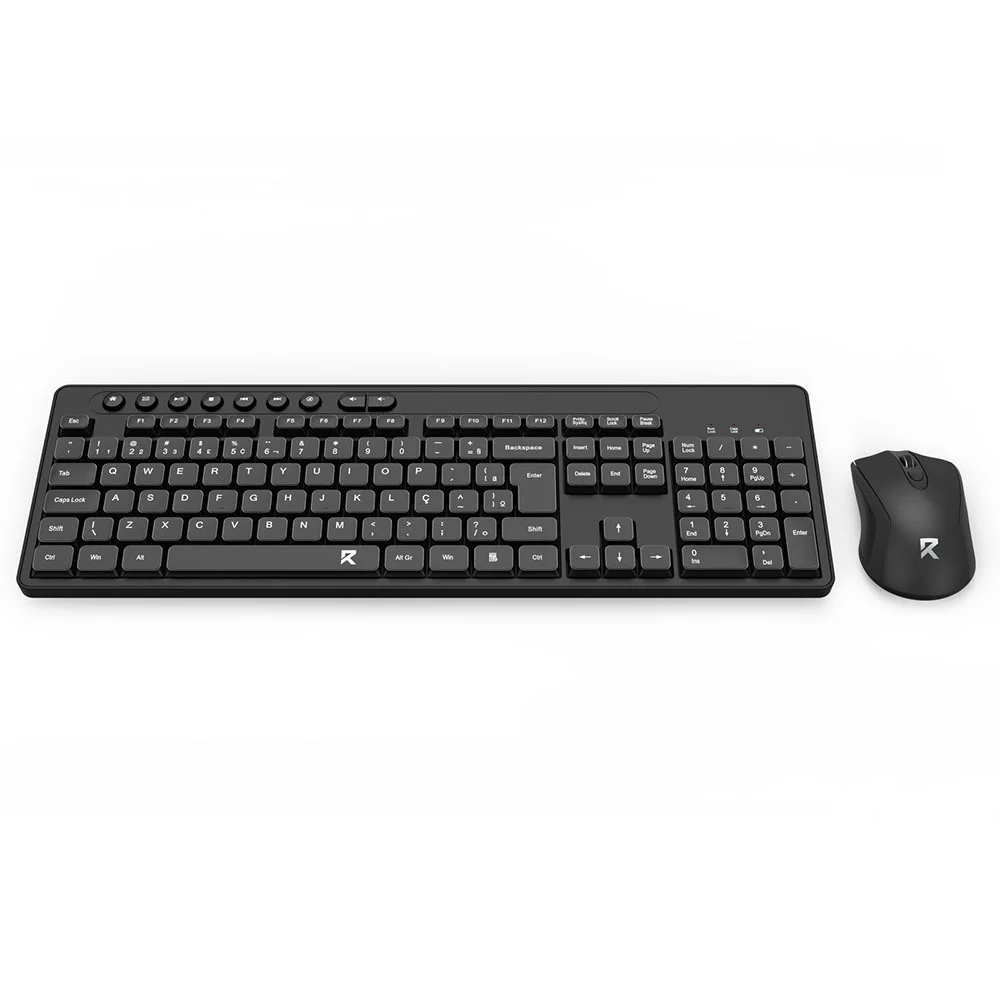 Imagem 4 de 5 do produto Teclado E Mouse Sem Fio Bs-7094 Redragon Preto
