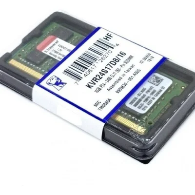 Kingston DDR4 16GB(8GB×2) 2400 ノート用 Memória Kingston DDR4 16GB 2400MHz para Notebook KVR24S17S8/16