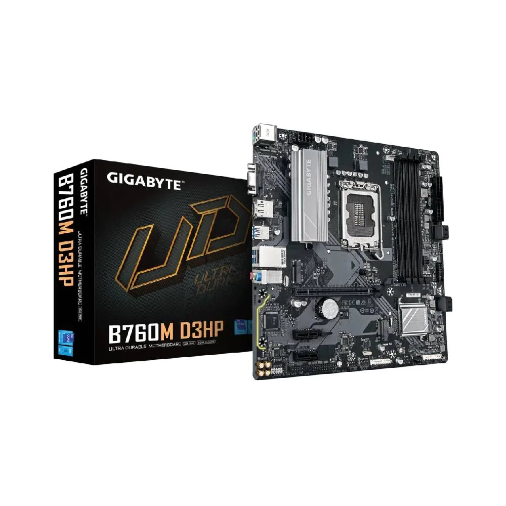 Placa Mãe Gigabyte B760m D3hp LGA 1700 4xDDR5 Chipset Intel B760 Matx