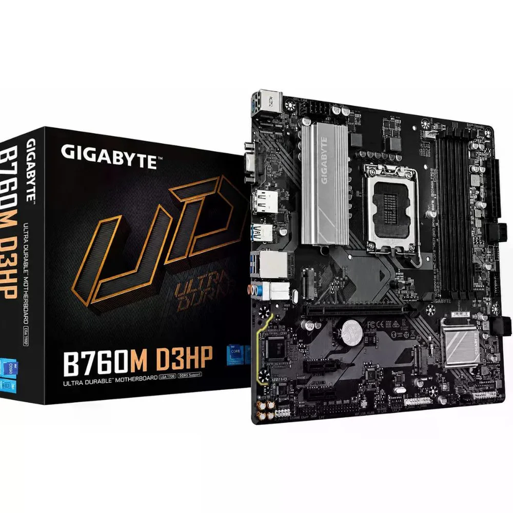 Imagem 5 de 5 do produto Placa Mãe Gigabyte B760m D3hp LGA  1700 4xDDR5 Chipset Intel B760 Matx