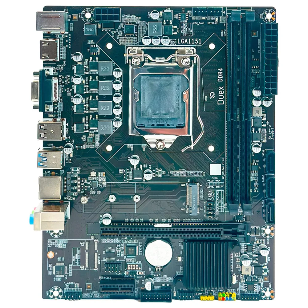 Placa Mãe Duex Dxmbh310g M2, Socket Intel LGA  1151, Ddr4, Chipset H310, Lan Gigabit, Slot M.2 Nvme, HDMI - Micro Atx 7