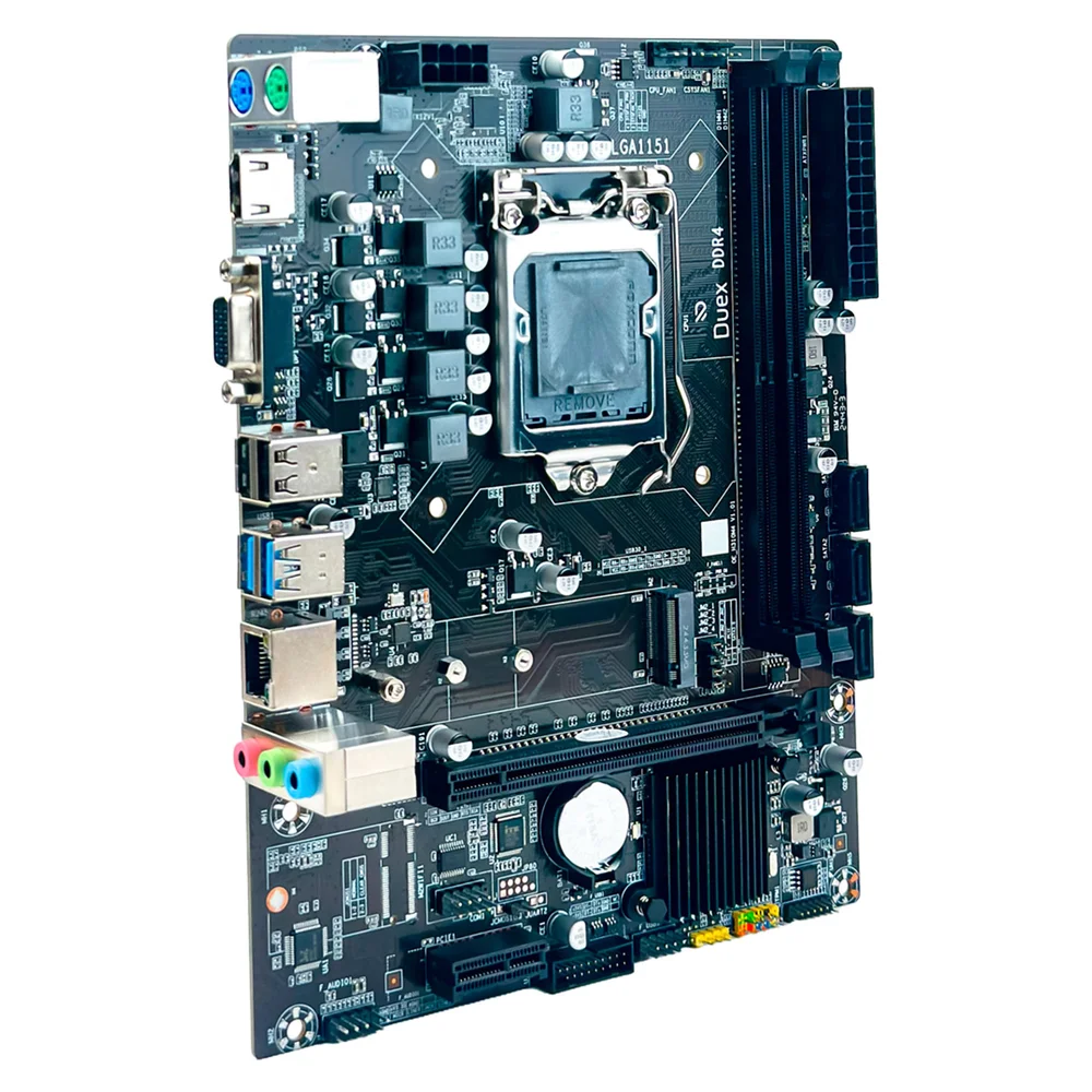 Placa Mãe Duex Dxmbh310g M2, Socket Intel LGA  1151, Ddr4, Chipset H310, Lan Gigabit, Slot M.2 Nvme, HDMI - Micro Atx 8