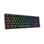 Teclado Mecânico Gamer Redragon Deimos Switch Marrom RGB Wireless Abnt2 - Preto
